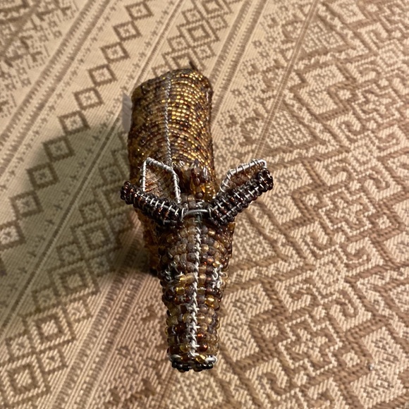 BeadWorx by Grass Roots Handcrafted Beaded Giraffe Sculpture - Picture 3 of 9